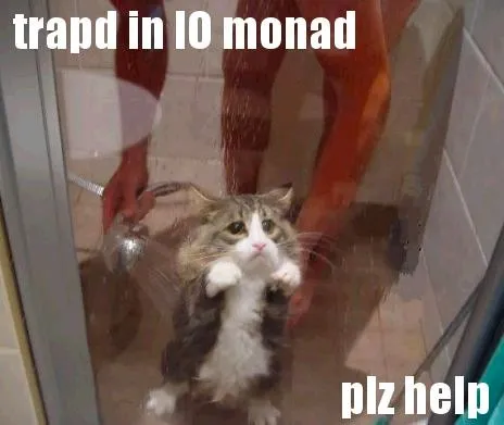 Trapd in IO monad