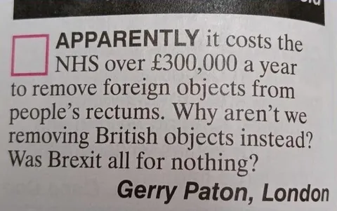Brexit Foreign Objects Letter