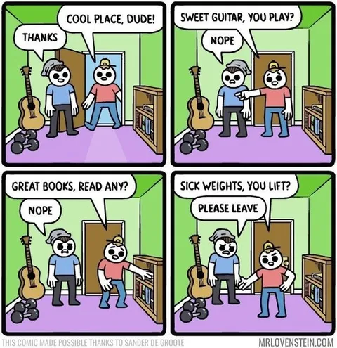 Please Leave Gym Comic