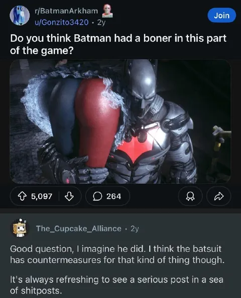 Batman Had a Boner