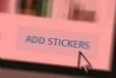 Add Stickers Button