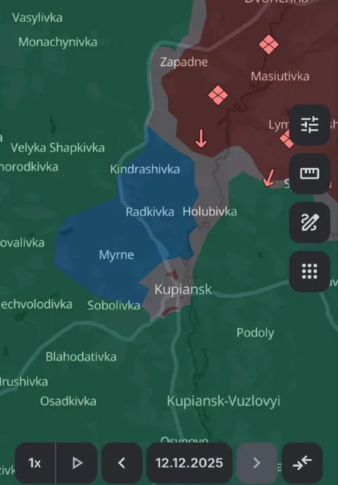 Карта району Куп’янська