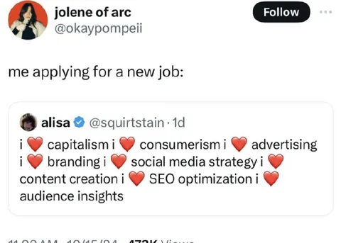 Applying for a Marketing Job