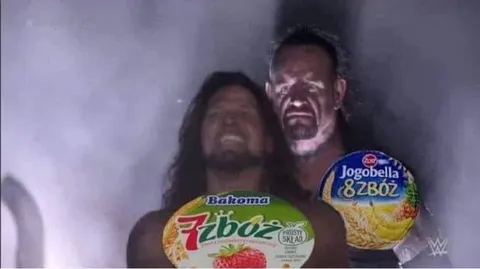 Wrestlerzy z jogurtem
