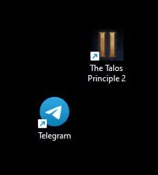 Desktop With Talos and Telegram