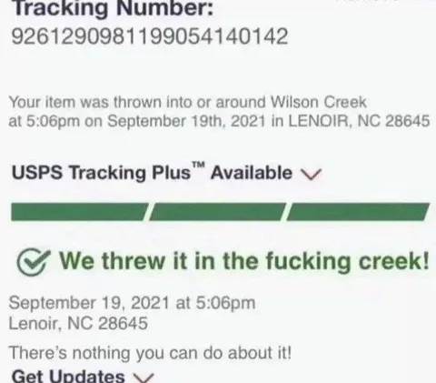 We Threw It in the Creek