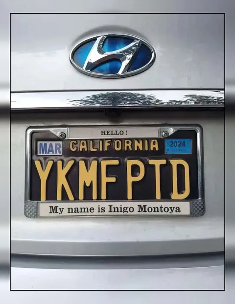 My Name Is Inigo Montoya Plate