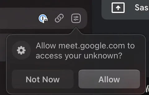 Allow Access to Your Unknownn