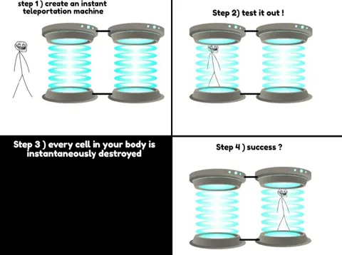 Teleportation Machine Success
