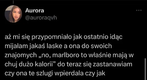 Marlboro ma dużo kalorii