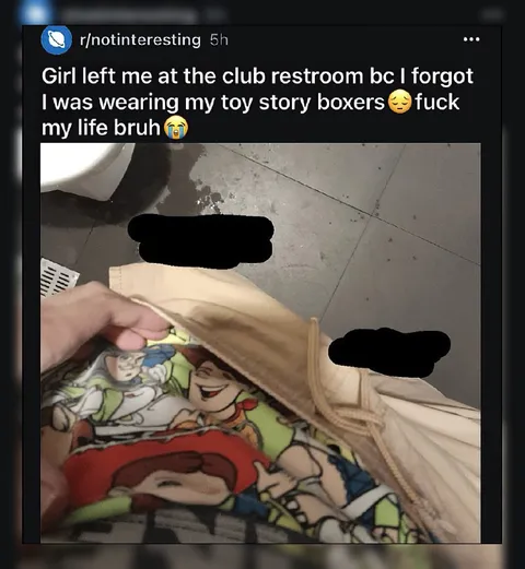 Toy Story Boxers Mishap