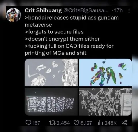 Bandai Gundam CAD Files Leak