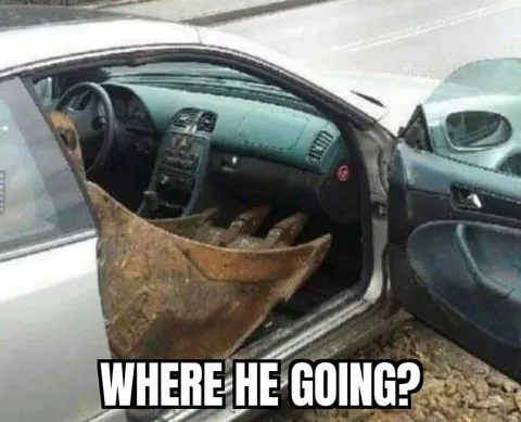 Where He Going?
