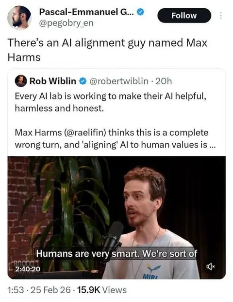 AI alignment guy named Max Harms