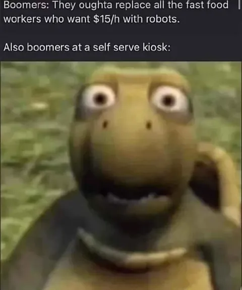 Boomers at a Self-Serve Kiosk