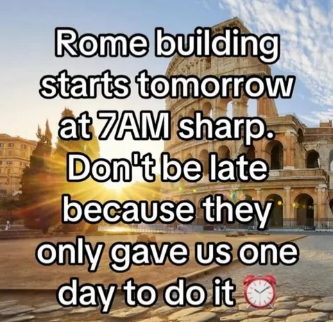 Rome Building Starts Tomorrow