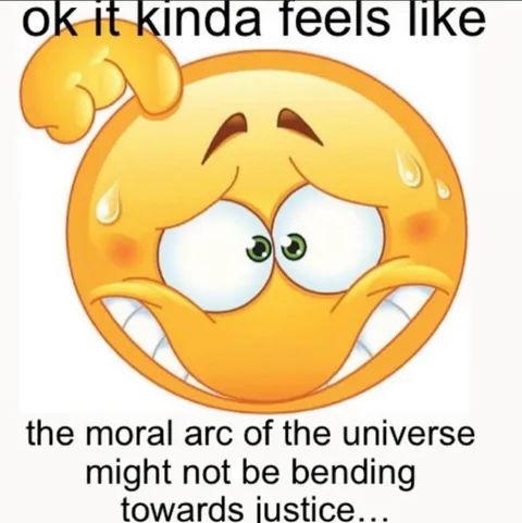 The Universe May Not Bend Toward Justice