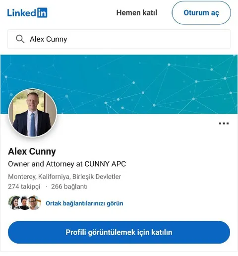 Alex Cunny LinkedIn Profili