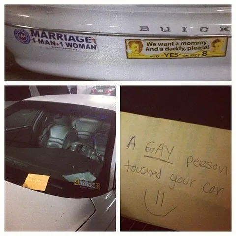 A Gay Person Touched Your Car