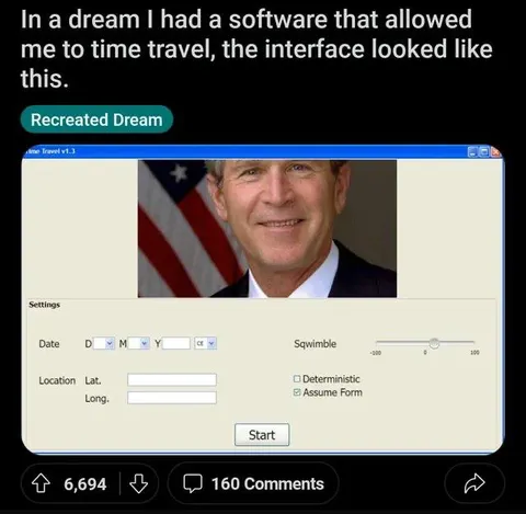 George Bush Time Travel Software