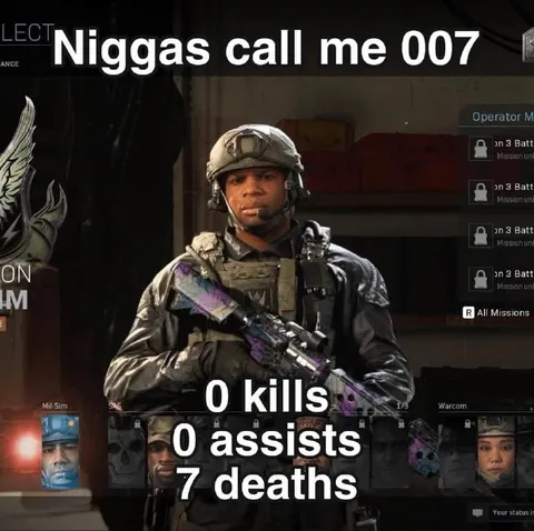 Niggas call me 007