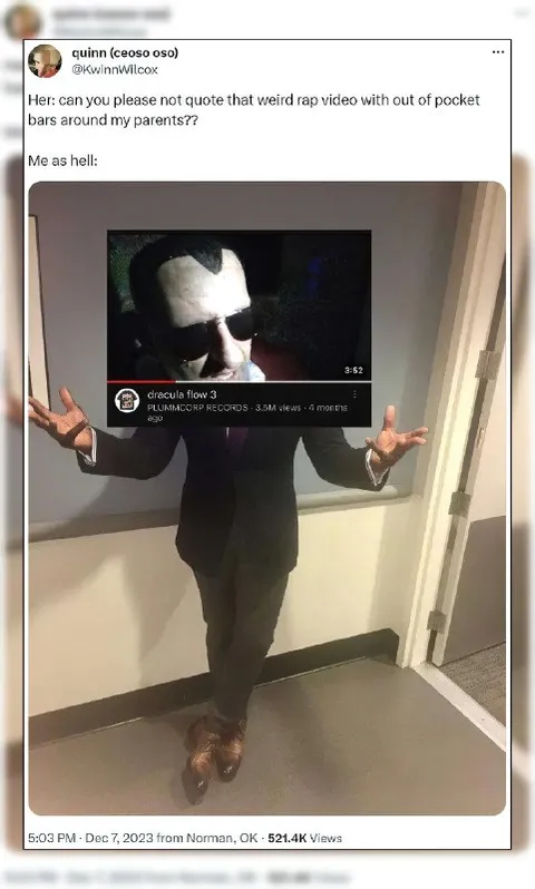 Dracula Flow Around Parents