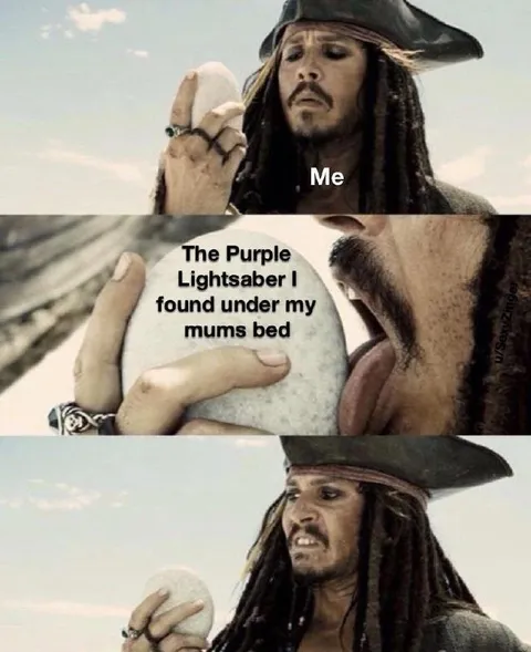 Jack Sparrow Finds a Purple Lightsaber
