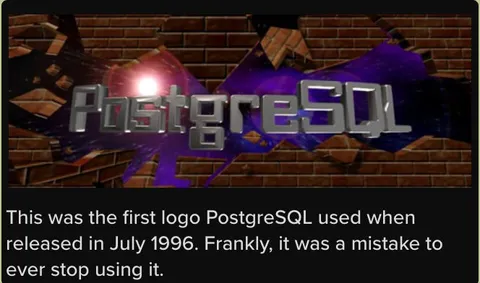 PostgreSQL's First Logo