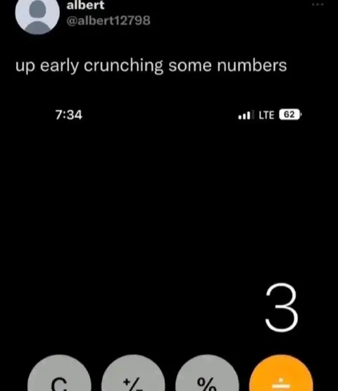 Up Early Crunching Numbers