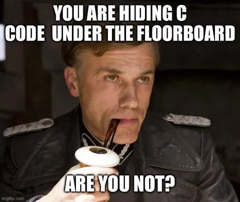 Hiding Code Under the Floorboard
