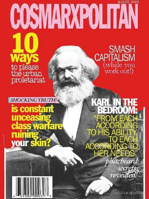 Cosmarxpolitan Karl Marx Parody Cover