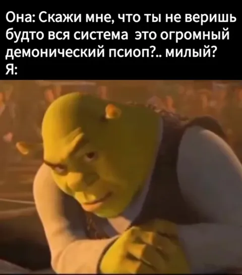 Шрек не верит в систему
