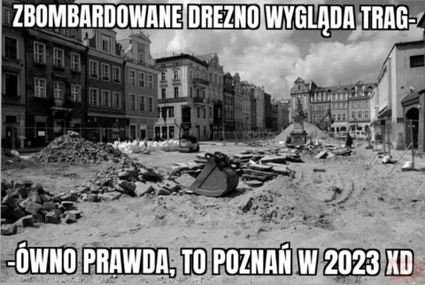 Zbombardowane Drezno wygląda tragicznie