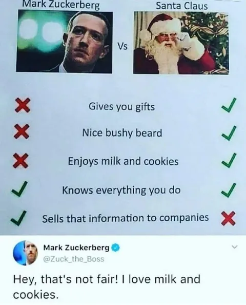 Mark Zuckerberg vs Santa Claus