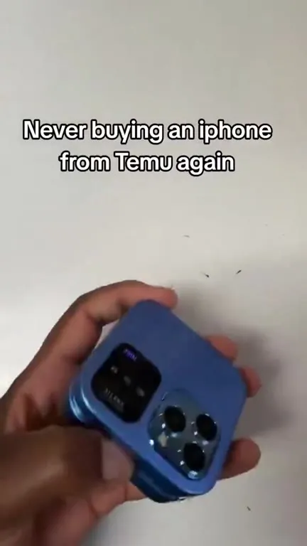 Temu iPhone Is Actually a Flip Phone