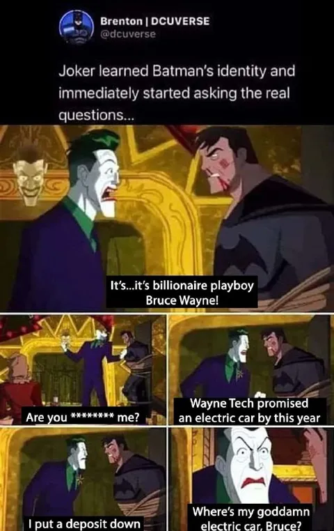 Joker Demands His Electric Car