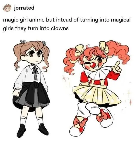 Magic Girls Turn Into Clowns
