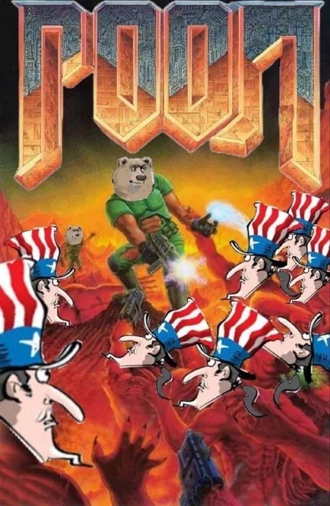 Doomguy vs Uncle Sam Army