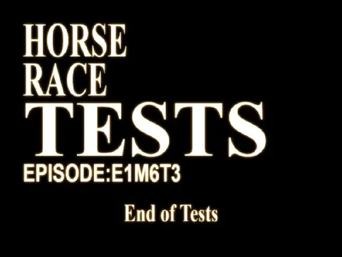 Horse Race Tests Episode Card