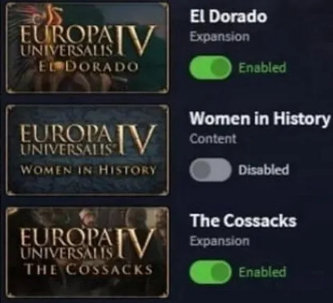 Europa Universalis IV DLC Priorities