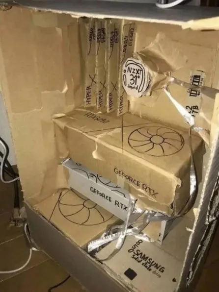 Rate My Cardboard Gaming PC Build