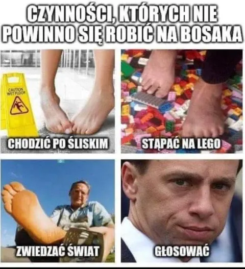 Czynności, których nie robi się boso