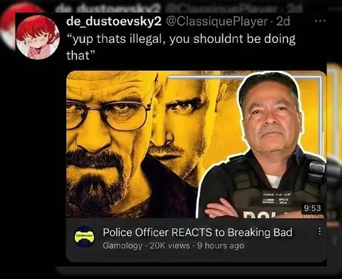 Police Officer Reacts to Breaking Bad