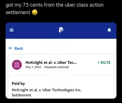 Uber Class Action Settlement Payment