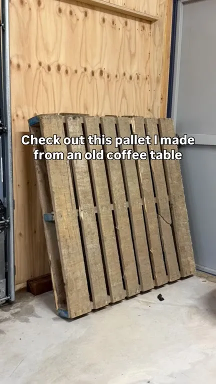 DIY Pallet From an Old Coffee Table