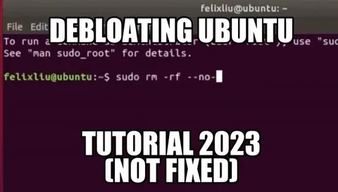 Debloating Ubuntu Goes Too Far
