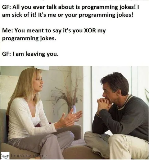 Programming Jokes Relationship Argument