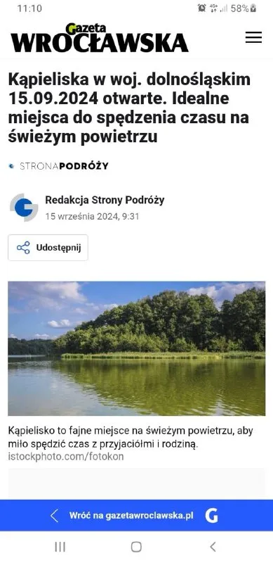 Kąpieliska na świeżym powietrzu