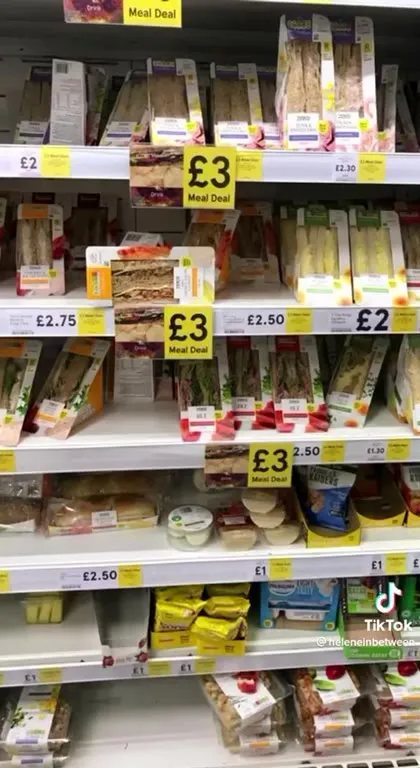 UK Grocery Store Meal Deal Shock