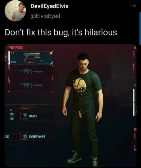 Hilarious Cyberpunk Bug